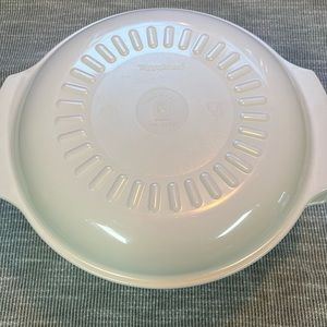 Tupperware Microwave Stack Cooker Steamer Almond Bowl with lid!